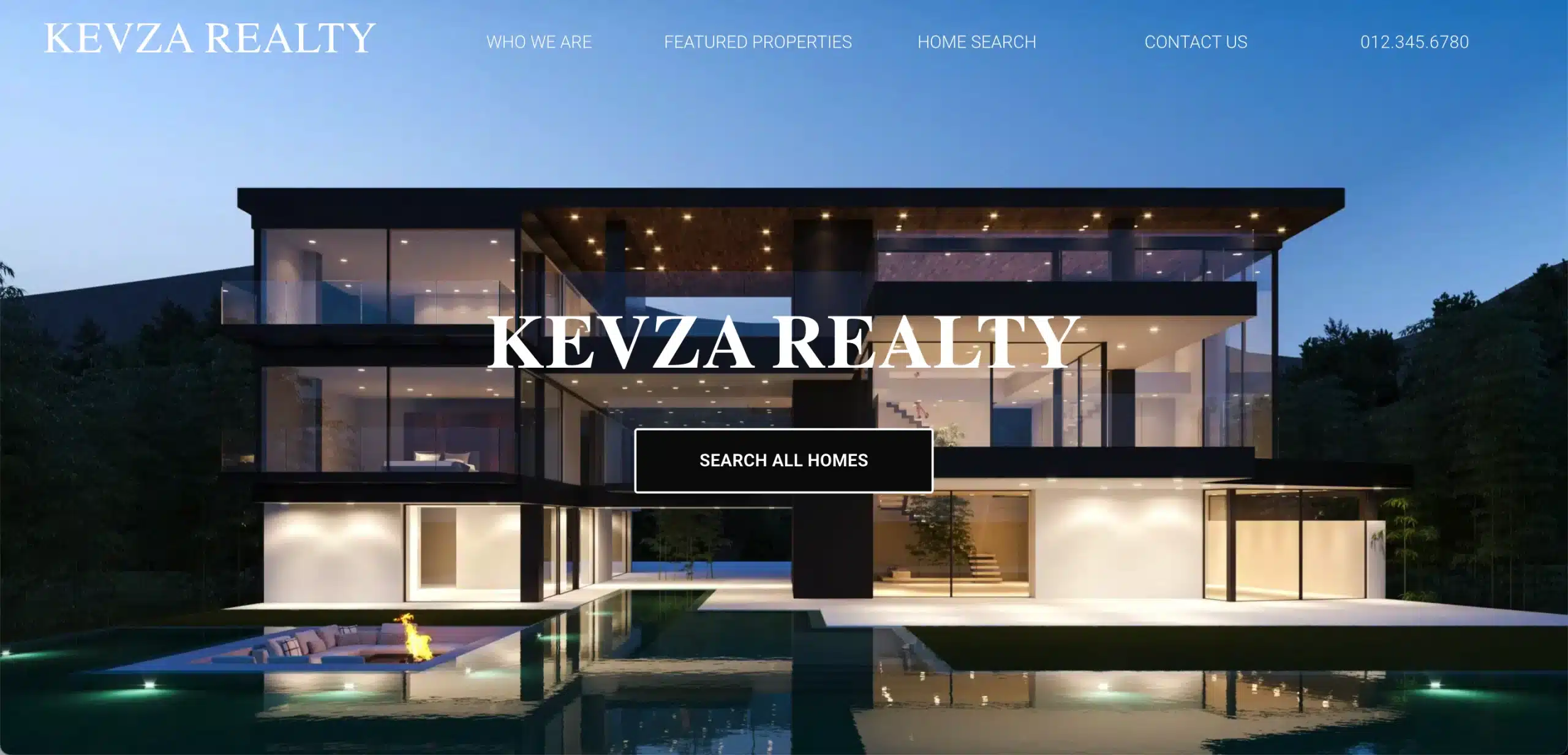A Real Estate website created by Kevza Leads